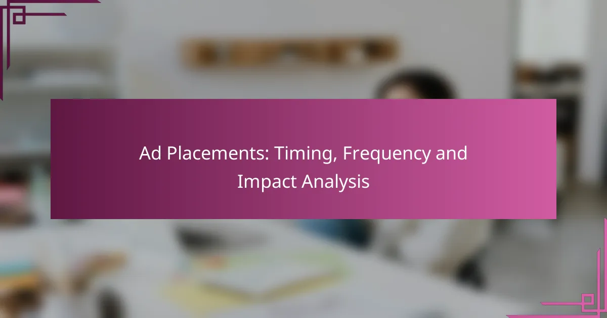 Розміщення оголошень: час, частота та аналіз впливу