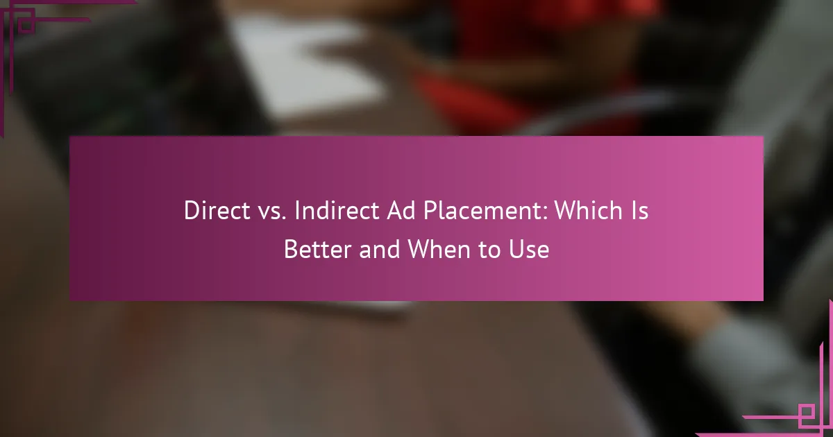 Пряме проти непрямого розміщення реклами: що краще і коли використовувати