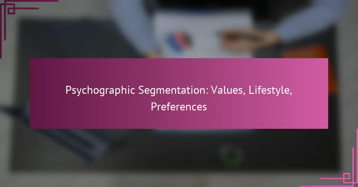 Психографічна сегментація: цінності, стиль життя, уподобання
